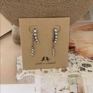 Chloe + Isabel silver ear climbers